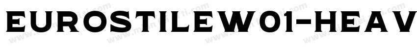 EurostileW01-Heavy R字体转换